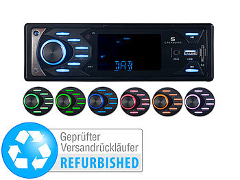 Autoradio DAB+ 1 DIN: Creasono MP3-Autoradio mit DAB+, Bluetooth Versandrückläufer