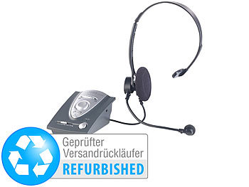 Callstel Empfänger, Bluetooth: Headset-Adapter mit Bluetooth 5.1, Mikrofon  & 3,5-mm-Klinke-Anschluss (Empfänger Kopfhörer, Bluetooth, Kopfhörer