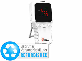 Luftreiniger Raucher: newgen medicals Kompakter Akku-Ozongenerator für reine Raumluft, Versandrückläufer 