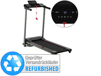 Laufband Heimtrainer: newgen medicals Laufband mit XL-LCD-Touch-Display, Versandrückläufer