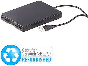 Diskettenlaufwerk extern: Xystec Externes USB-Floppy-Laufwerk, USB 2.0 (Versandrückläufer)