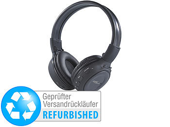 Kopfhörer mit Kartenslot: auvisio HiFi-Kopfhörer mit integriertem MP3-Player & Radio MPH-232.SD