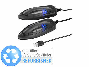 Handschuh Wärmer: infactory Portabler USB-Schuhtrockner mit UV-Licht Versandrückläufer