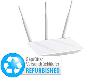 WLAN-Router mit Antenne: 7links 300-Mbit-High-Power-WLAN-Router mit 4-Ethernet-Ports(Versandrückläufer