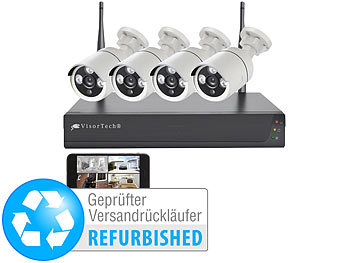 Ueberwachungskamera Set: VisorTech Funk-Überwachungssystem Versandrückläufer