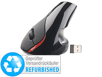 GeneralKeys Optische USB-Funkmaus, vertikal ergonomisch, Versandrückläufer
