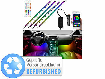 4er-Set Kfz-LED-RGB-Streifen Versandrückläufer