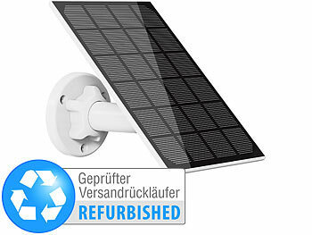 Solarpanel USB: revolt Universal-Solarpanel für Akku-IP-Kameras Versandrückläufer