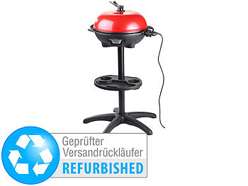 Rosenstein & Söhne 5in1-Elektro-Kugelgrill mit Temperaturregler, 1.500 W (Versandrückläuf