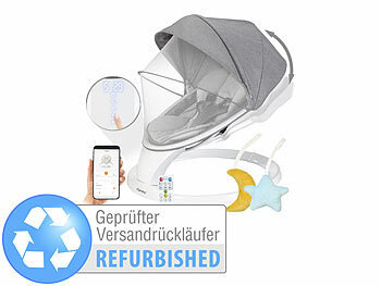Elektrische Babywippe: Cybaby Smarte Babywippe aus Aluminium, Bluetooth, WLAN, Versandrückläufer