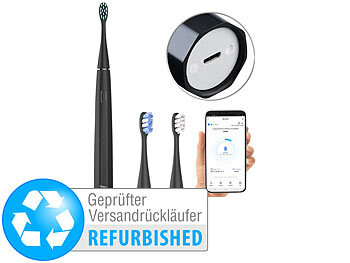 newgen medicals Smarte Schallzahnbürste, 5 Reinigungsmodi, Versandrückläufer 