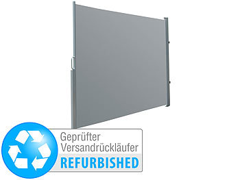 Ausziehbarer Sichtschutz: Royal Gardineer Seitenmarkise 180 x 300 cm anthrazit (refurbished)