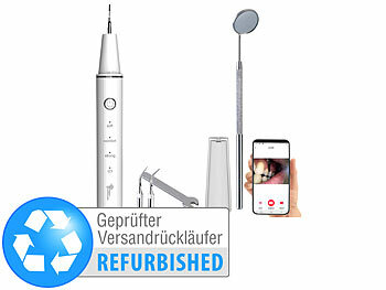 Ultraschall Zahnpflege: newgen medicals Kamera-Ultraschall-Zahnstein- & Plaque-Entferner, Versandrückläufer