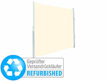 Markise Sichtschutz: Royal Gardineer Seitenmarkise 180 x 300 cm, beige (refurbished)