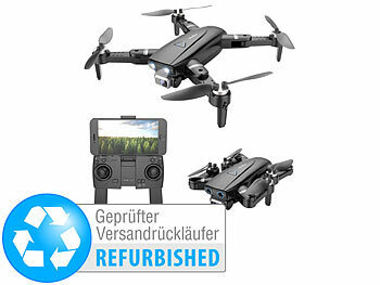 Drohne GPS Kamera: Simulus Faltbare GPS-Drohne mit 4K-Cam, Brushless-Motor, Versandrückläufer