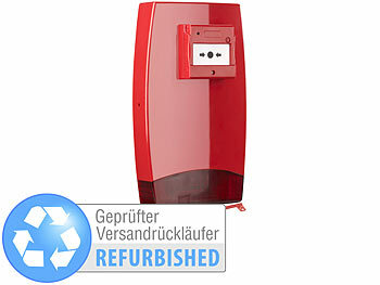 VisorTech Personenalarm: Heim-Alarmmelder mit akustischem Signal und  Blinklicht (refurbished) (Feuermelder-Alarm)