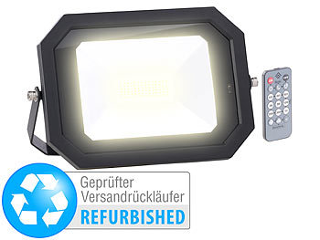 LED-Fluter Fernbedienung: Luminea Wetterfester LED-Fluter, Radar-Bewegungssensor, Versandrückläufer