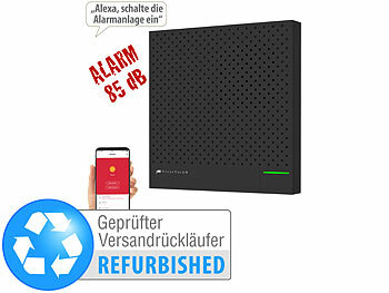 Haus-Alarm-Anlagen: VisorTech WLAN-Alarmanlage mit Funk-Anbindung, App, Versandrückläufer 