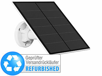 5V Solar-Panele USB: revolt Solarpanel für Akku-IP-Kameras mit Micro-USB, Versandrückläufer