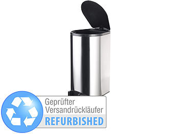infactory Automatik-Abfalleimer, Edelstahl, mit Fuß Sensor (refurbished)