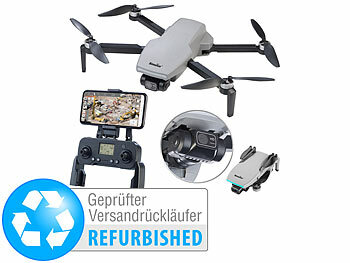 GPS Drohne mit Kamera: Simulus Faltbare GPS-Drohne mit 4K-Cam, 2-Achsen-Gimbal, Versandrückläufer