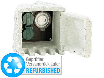 Royal Gardineer Gartensteckdose m. Zeitschaltuhr IP44/230V (refurbished)