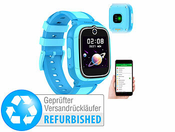 TrackerID 4G-GPS-Kinder-Smartwatch, Videoanruf, Versandrückläufer