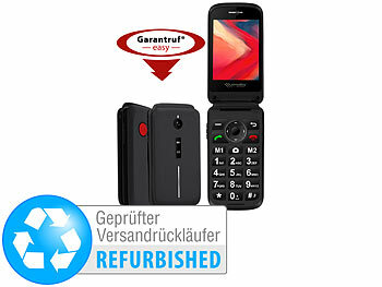 Klapp-Handy: simvalley Mobile 4G-Senioren-Klapphandy mit 2,8"-Farbdisplay, Versandrückläufer 