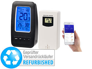 Thermometer mit Apps: infactory Thermometer/Hygrometer-Datenlogger, Versandrückläufer