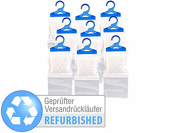 Mobile Luftentfeuchter: Sichler 9er-Set XL-Kleiderschrank-Entfeuchter zum Aufhängen, Versandrückläufer