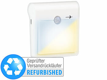 Lot De 2 Veilleuses LED Avec Capteur, 5 Niveaux Luminosité, Blanc/noir, Neuves