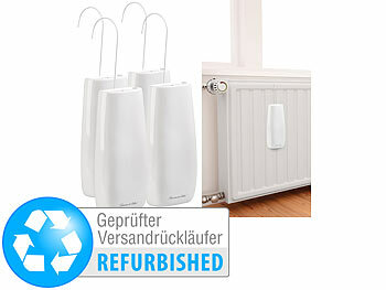 Heizungbefeuchter: Rosenstein & Söhne 4er-Set Keramik-Wasserverdunster für Heizkörper, Versandrückläufer 