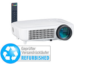 SceneLights LED-LCD-Beamer mit Media-Player, 1920x1080 Full HD (Versandrückläufer)