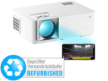 SceneLights LED-LCD-Beamer mit WLAN, Media-Player, Versandrückläufer