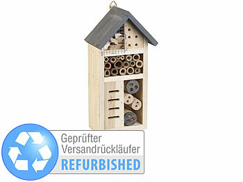 Insektennistkästen: Royal Gardineer Insektenhotel "Linda", Nisthilfe, Versandrückläufer