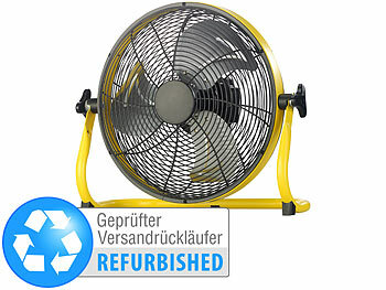 Ventilator für außen: Sichler Akku-Vollmetall-Bodenventilator, bis 1.200 U/Min., Versandrückläufer