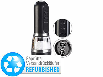 Rosenstein & Söhne 2in1-Akku-Salz- & Pfeffermühle, Versandrückläufer