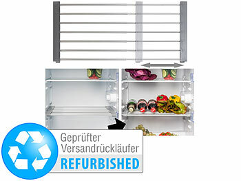 Kühlschrankregal: Rosenstein & Söhne Universal-Einlegeboden, für Kühlschrank/Regale, Versandrückläufer