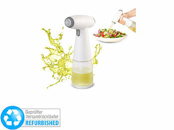 Rosenstein & Söhne Akku-Nebel-Sprühflasche für Öl und Essig, Versandrückläufer 