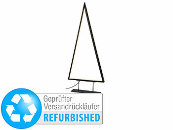 LED-Tannen: Carlo Milano Design-Metall-Weihnachtsbaum, 141 LEDs, 70 cm Höhe, Versandrückläufer