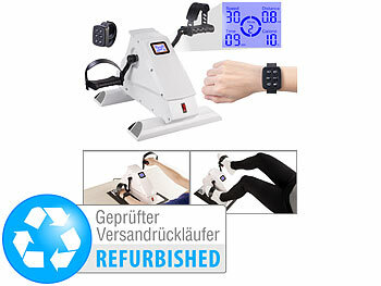 Mini-Heimtrainer: PEARL sports Digitaler Bein- und Armtrainer, Motor-Unterstützung, Versandrückläufer 