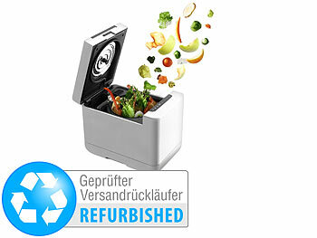 Rosenstein & Söhne Elektrischer Kompostierer mit LCD-Display, Versandrückläufer