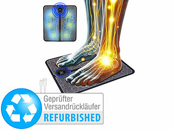 newgen medicals Akku-EMS-Fußmassagegerät, 8 Modi, Versandrückläufer 
