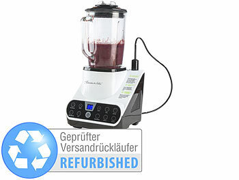 Mixer mit Vakuumpumpe: Rosenstein & Söhne Standmixer mit Vakuumier-Funktion, 1.300 Watt, Versandrückläufer