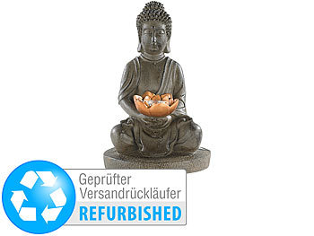 Lunartec Solar-LED-Lampe Buddha (refurbished)