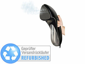 Handdampf-Bügeleisen: Sichler 2in1 Dampf-Bügeleisen & Textil-Dampfglätter, Versandrückläufer 