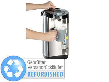Wasserspender Heißwasser: Rosenstein & Söhne Heißwasserspender, 5-Liter-Wassertank, Versandrückläufer
