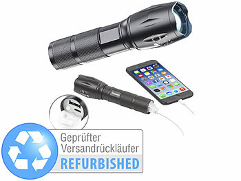 KryoLights 2in1-LED-Taschenlampe und Powerbank, Versandrückläufer
