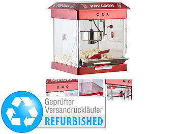 Popcorn-Selbermachen: Rosenstein & Söhne Profi-Gastro-Popcorn-Maschine mit Edelstahl-Topf (Versandrückläufer)