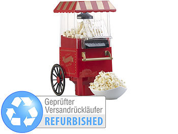 Popcornröster: Rosenstein & Söhne Retro-Heißluft-Popcorn-Maschine, Versandrückläufer